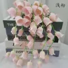 Dekorativa blommor simulering liljes sträng konstgjord blomma bröllop hem rum dekor estetiskt fönster show skrivbordsarrangemang för falska