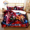 Conjuntos de cama Anime Demon Slayer Três peças Set Fashion Quilt Cover Fronha Quarto Decoração Multi Tamanho