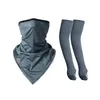 Bandana's 1/2PCS Zomer Ademend Mesh Gezichtsbedekking Jagen Fietsen Bandana Sport Halfgelaatsmasker Nekbuis Hardlopen Wandelen Skiën Driehoekswarmer