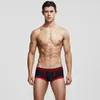 アンダーパンツ2024 Seobean Men's Solid Underwear Boxers Low WAIST BROIST FASHION PATCHWORK Boxer Shorts Men U Convex Pouch Sexy