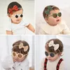 Accesorios para el cabello 2024 Baby Girls Lindo Sólido Bowknot Diademas Oso Orejas Gafas de sol Niños Bandas Headwear Niños Encantadores