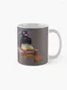 Tazze BeepPeep Merch ufficiale Tazza da caffè Angry Pingu Grandi occhiali Kawaii