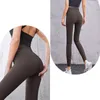 Lulu Leggings Pantalons de yoga Femmes Lycra tissu Couleur unie Femmes pantalons de yoga taille haute sport vêtements de sport Leggings élastique Fitness dame Sports de plein air pantalon actif