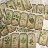 Cadeau cadeau indésirable journal rétro plante autocollant main compte décoration matériau spécial papier riz impression