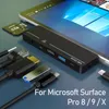 Dual USB-C Thunderbolt 4 8K 30HZ 40Gbps Opladen voor Microsoft Surface Pro 9 Hub 8 Docking Station Hd X