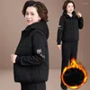 Calças femininas de duas peças inverno grosso 3 peças conjuntos gola colete com capuz bolso moletom agasalho cintura alta calças largas ternos de pelúcia