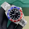 MENS Titta på AAA Designer Watches 40mm Black Dial Automatic Mechanical Fashion Classic Style rostfritt stål Vattentäta lysande safir keramiska dhgate -klockor