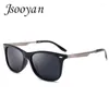 Солнцезащитные очки Jsooyan, винтажные ретро мужские поляризационные квадратные очки 2024, брендовые дизайнерские солнцезащитные очки для UV400, зеркальные очки для вождения