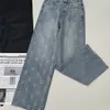 Frauen Jeans Chanells Designer Hosen Klassiker und minimalistischer europäischer und amerikanischer Vollbuchstaben Hot Diamond High Tailled Casual Täglich vielseitig 804