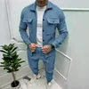 Männer Trainingsanzüge Jacke Cargo Hosen Set Mit Tasche Knopf Frühling Herbst Wildleder Trainingsanzug Einfarbig Männliche Mode 2 Stück anzug