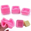 Baking Moulds Cute Craft Art Square Silicone Oven Handmade Soap Molds DIY Mold Color Ramdom