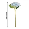 Decorative Flowers 6 Big Heads Hydrangeas Bridal Bouquet Silk Hydrangea Bunch For Wedding Party Garden Garland Arch