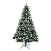Christmas Decorations 1.8m Berry Tree Dense Leafy With Berries Snow Scene Window Model Delicate