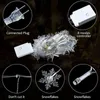 Indoor and Outdoor Christmas Snowflake LED String Lights Fairy Lights Curtain Lights Festoon Holiday Party Year Decoration 240129