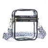 Torby wieczorowe Clear PVC Crossbody Sling Kobiety Vintage Guitar Pasek Torba na ramię Kobieta Stadion Messenger Stadium Zatwierdzony