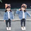 Baby Girls Denim Jacket Spring Autumn Kids Jean Coat For Sweet Little Princess Outerwear Children Clothing 110 Years 240125