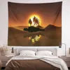 Tapisseries vente paysage série tapisserie désert coucher de soleil Style tenture murale tissu fond décoration de la maison