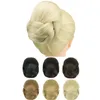 Soowee Braided Chignon Dancer Hair Cover Donut Hair Pieces Scrunchies Hair Bun Wig Clips Updo Wedding Party Headwear for Women 240119