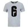 Homens Camisetas Homens Verão Redondo Pescoço Camisa Tom Clancys Rainbow Six Siege Camisetas Manga Curta Tops Casuais