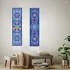 Gobeliny Sacred Self Tapestry Infinity Flower Wall wisząca magiczna natura pionowa z frędzlami do wystroju domu 12,8x 51,2 cala