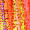 Decoração de festa 5/10pcs havaianas flores guirlandas colar tropical guirlanda floral para praia casamento verão luau presentes