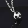 Prodotto sportivo Collana da calcio con collana a catena in acciaio inossidabile Collana regalo per ragazzi da calcio per uomo