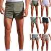 Shorts masculinos de alta elasticidade calças esportivas de secagem rápida bolso território à frente colete masculino corpo consciente 100 algodão