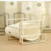 Kitchen Storage Iron Paper Cup Rack Creative Rust-Proof Metal Holder Organizer For