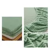 Coral Velvet Bedlaheet Bedstraste Milk Velvet Madrass Protective Cover Winter Plush Isolation Beddrage 240129