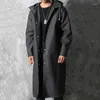 Racing Jackets Black Raincoat EVA Men Long Enlarged Brim Mens Rain Jacket Waterproof And Lightweight Packable For Outdoor