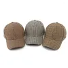 Casquettes de baseball Femmes Britannique Plaid Hiver Casquette De Baseball Pour Hommes Marron Classique Pied De Poule Chapeau De Camionneur Gorras Para Mujer