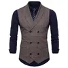 Business Suit Vest for Men Spring/Autumn Sleeveless Jacket Casual England Style Waistcoat 240202