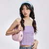 Women's Tanks Women Bandeau Off-shoulder Crop Tube Tops Summer Clothes Sweet Solid Color Strapless Sleeveless Sexy Club Streetwear