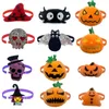 Dog Apparel 50pcs Cute Halloween Bowtie Bulk Pumpkin Bow Ties Collar For Small Dogs Cats Holiday Pet Bows Grooming Accessories