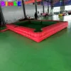 wholesale 10x5m (33x16.5ft) Table de billard gonflable géante rouge Table de billard gonflable de terrain de football de billard pour le jeu interactif extérieur intérieur