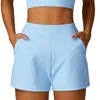 Shorts ativos AI Casual Sports Threaded Versátil Secagem Rápida Yoga Running Fitness Para Mulheres