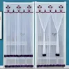 Curtain Summer Lace Embroidery Door Curtains Screen Mesh Free Punch Mosquito Net Living Room Anti Insect Divider