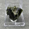 Figurines décoratives !Tourmaline verte naturelle du brésil, spécimen de cristal minéral, pierres et cristaux, boîte à Quartz, taille 3.4cm