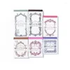 Pezzi/confezione Bordo barocco vintage Materiale decorativo Carta fatta a mano Scrapbooking Diario spazzatura Sfondo Memo Pad