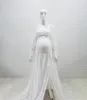 Boho Lace Maternity Po Shoot Long Dress Maternity Pograpy Outfit Set 2 i 1 Graviditetsklänningar för pografi 240122