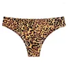 Women's Panties Leopard Ice Silk Thin Sports Underpants Intimate Sexy Woman And Thongs Lingerie For Sex Tiger Zebra Briefs