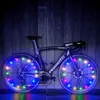 その他の照明アクセサリー新しいカラフルな雨プルーフLED自転車ホイールライトフロントとリアスポークライトサイクリングタイヤストリップライトアクセサリーYQ240205