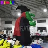 wholesale Custom 8mH (26ft) With blower durable outdoor halloween decoration inflatable witch aerated sorceress for Events Party