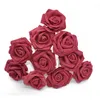 Bouquet de roses artificielles avec fleurs décoratives – 25 pièces, bouquet de mariée en fausse mousse, pour mariage : pièce maîtresse de célébration d'événement pour anniversaire de bébé