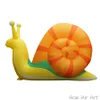 Animal gonflable attrayant d'escargot gonflable de 2.5 m/3 m/4 m L pour la publicité/décoration de fête/spectacle en gros
