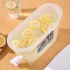 Water Bottles 3.5L Summer Ice Dispenser Cold Kettle With Faucet Refrigerator Fruit Teapot Lemon Bottle Soak Fridge Storage Box