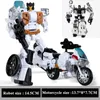 Haizhixing 5 in 1 Bruticus Devastator Superion Defensor Transformatie Robot Auto Actiefiguren Vliegtuigen Model Kids Jongen Speelgoed 240130