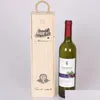 Scatole da imballaggio all'ingrosso scatola regalo di vino in legno vuoto 500 ml da 750 ml PACCHETTA POTTA ROSSA SINGOLA PROGETTI PER PERSONE DI NATALE 10x10x30CM A DHZTP