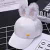 Bola Caps Doit Coreia Crianças Hip Hop Boné de Beisebol Verão Lantejoulas Orelhas de Coelho Chapéu de Sol Dos Desenhos Animados Meninos Meninas Snapback