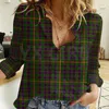 Camicette da donna YX GIRL Irvine Ancient Tartan Camicia casual da donna Stampa 3D abbottonata Streewear unico